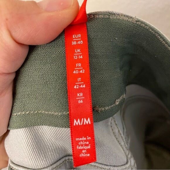 Spanx pull on camo green stonewash shorts stretch mud rise twill 5” size M - Picture 8 of 11